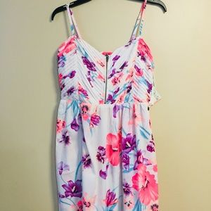 NWT ROXY SHORE THING FLORAL MIDI DRESS, XL